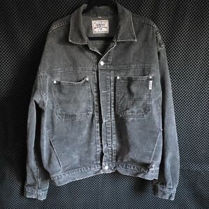 Guess Men's Charcoal Denim Jacket